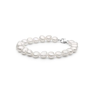 Bratara perle naturale albe si argint DiAmanti BRW49-B-G (Argint 925‰ 0,55 g.)